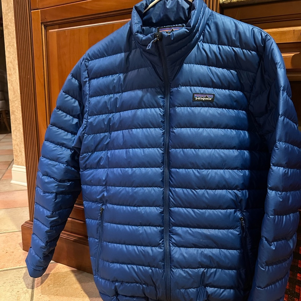 Patagonia Blue Puffer Jacket